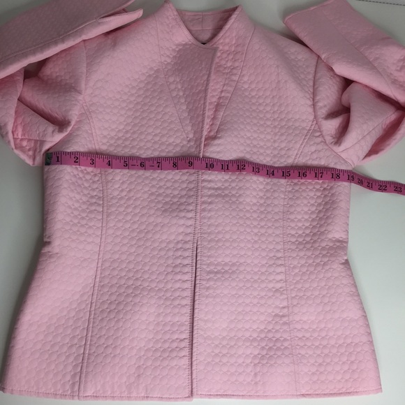 LOUBENS Quilted Lined Open Front Blazer Size 8 - Picture 3 of 8